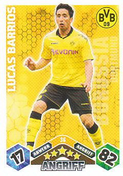 Lucas Barrios Borussia Dortmund 2010/11 Topps MA Bundesliga #36